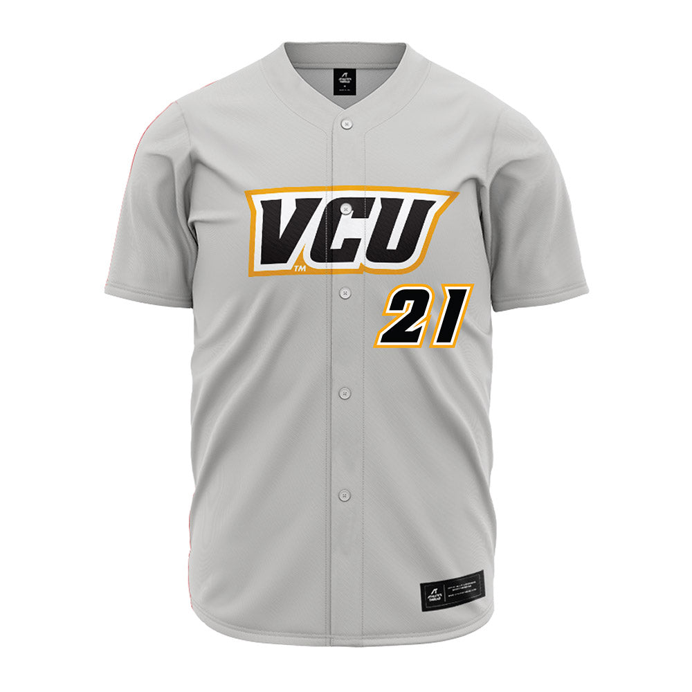 VCU - NCAA Baseball : Caleb Clover - Grey Jersey-0