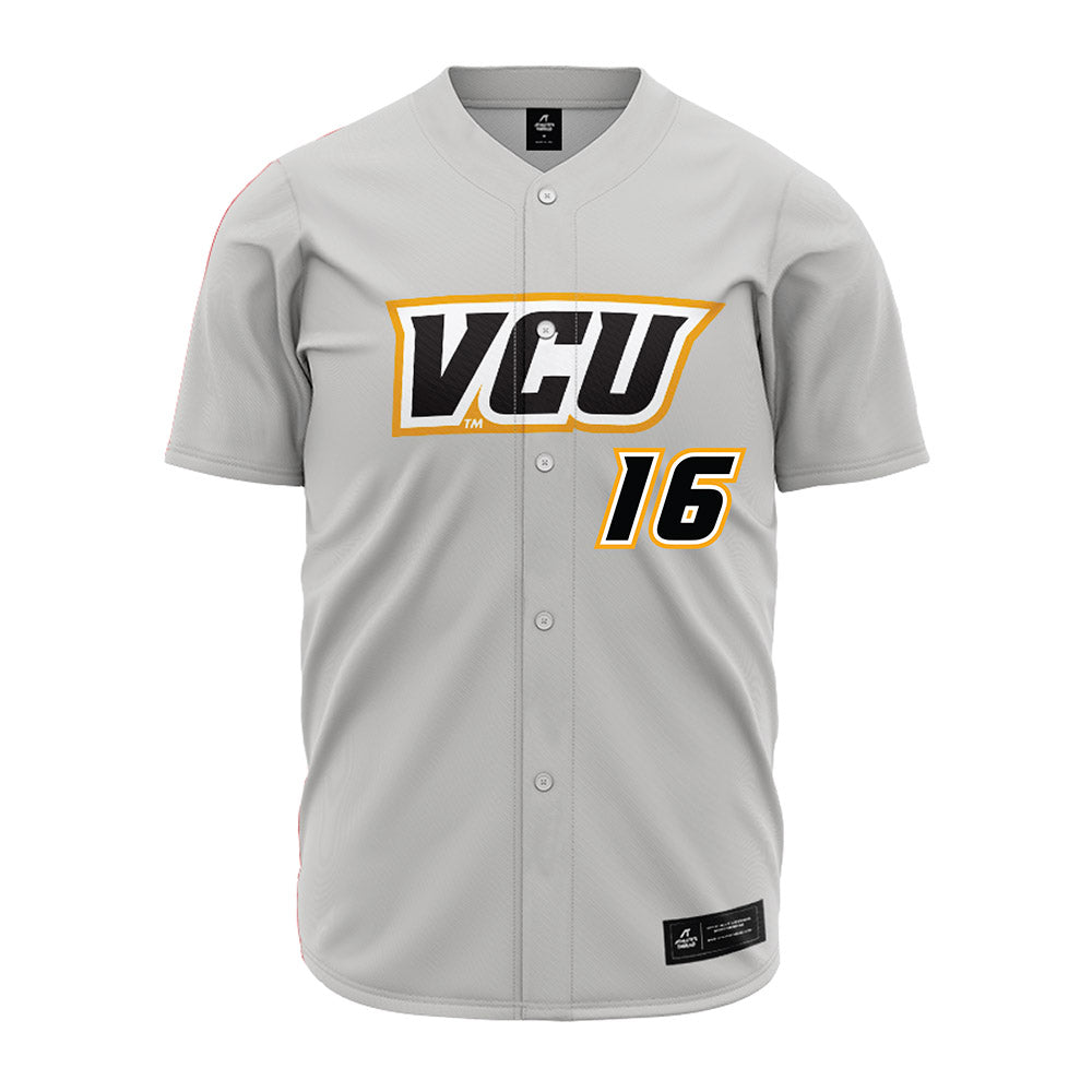 VCU - NCAA Baseball : Zachary Kourous - Grey Jersey-0