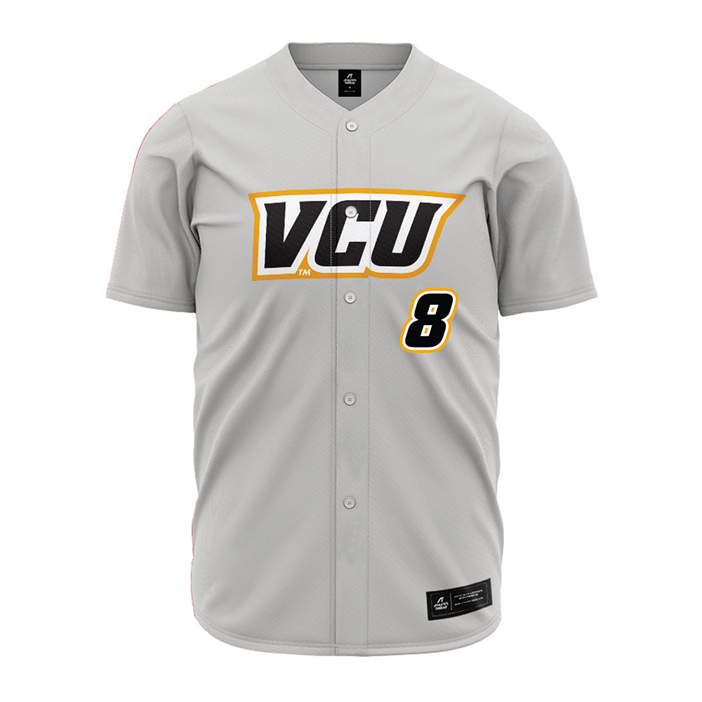 VCU - NCAA Baseball : Tristan Lange - Grey Jersey-0