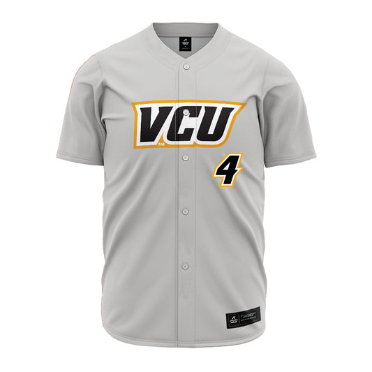 VCU - NCAA Baseball : Nicholas April-Gath - Grey Jersey-0