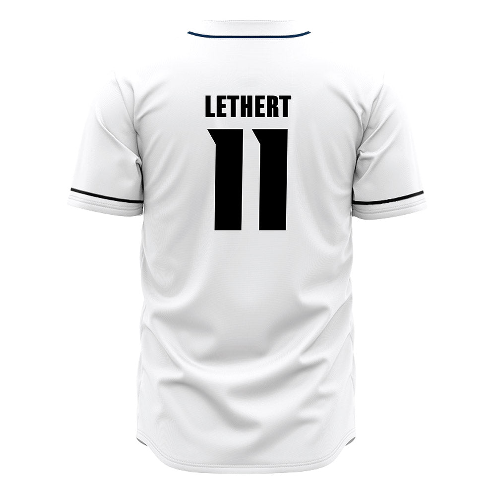 VCU - NCAA Baseball : Teige Lethert - White Jersey-1
