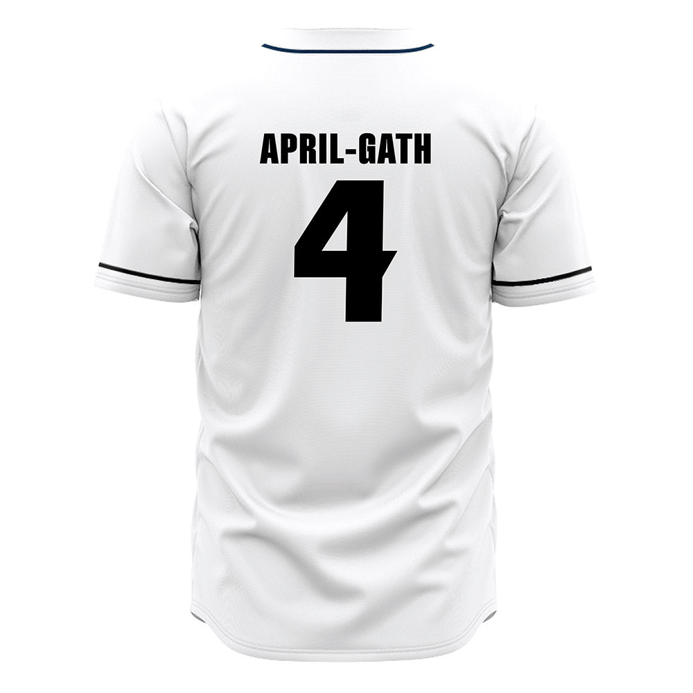 VCU - NCAA Baseball : Nicholas April-Gath - White Jersey-1