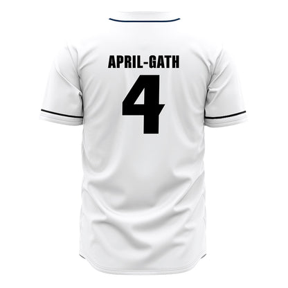 VCU - NCAA Baseball : Nicholas April-Gath - White Jersey-1