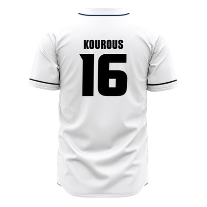 VCU - NCAA Baseball : Zachary Kourous - White Jersey-1