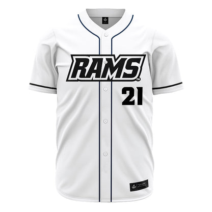 VCU - NCAA Baseball : Caleb Clover - White Jersey-0