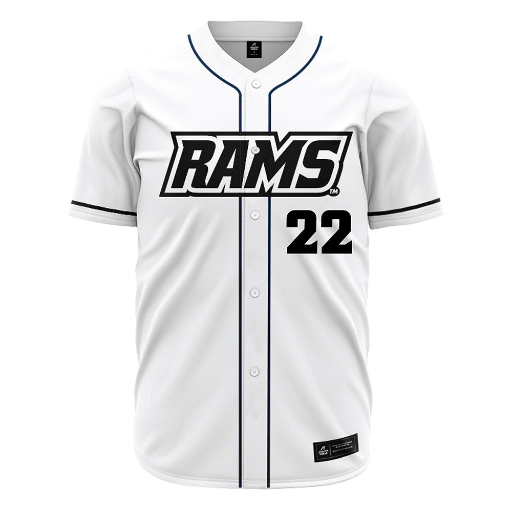 VCU - NCAA Baseball : Chase Nystrom - White Jersey-0