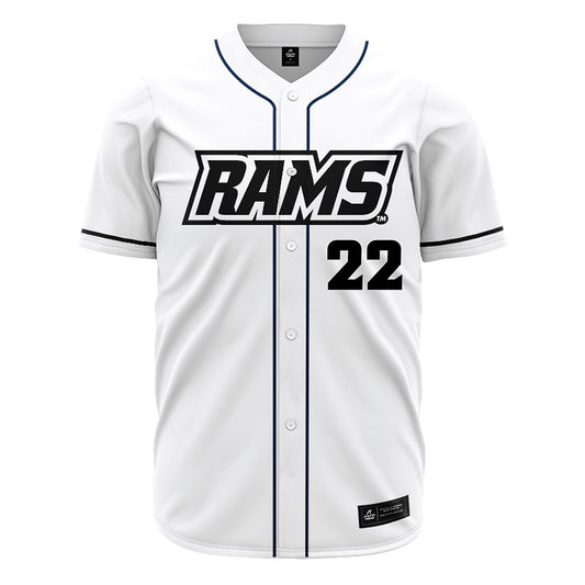 VCU - NCAA Baseball : Chase Nystrom - White Jersey-0