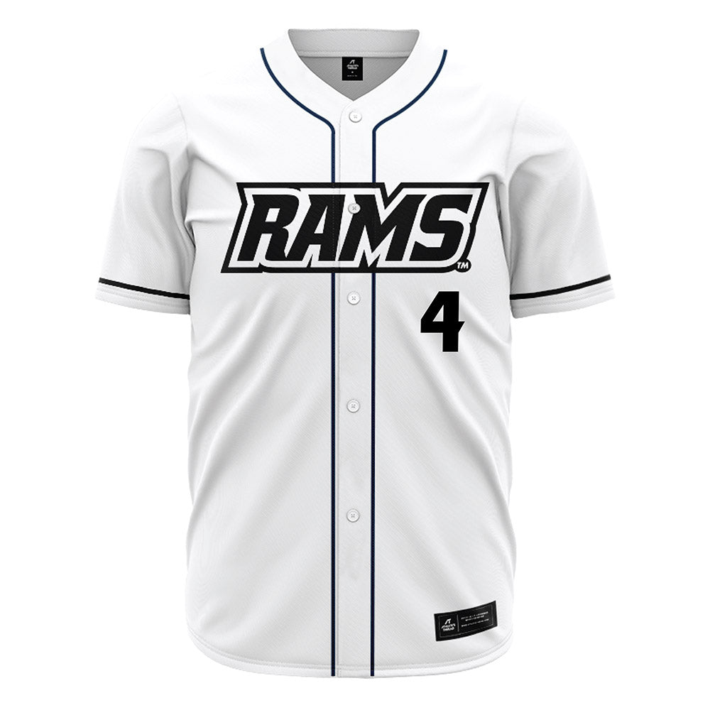 VCU - NCAA Baseball : Nicholas April-Gath - White Jersey-0