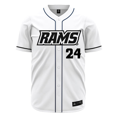 VCU - NCAA Baseball : Alec Warden - White Jersey-0