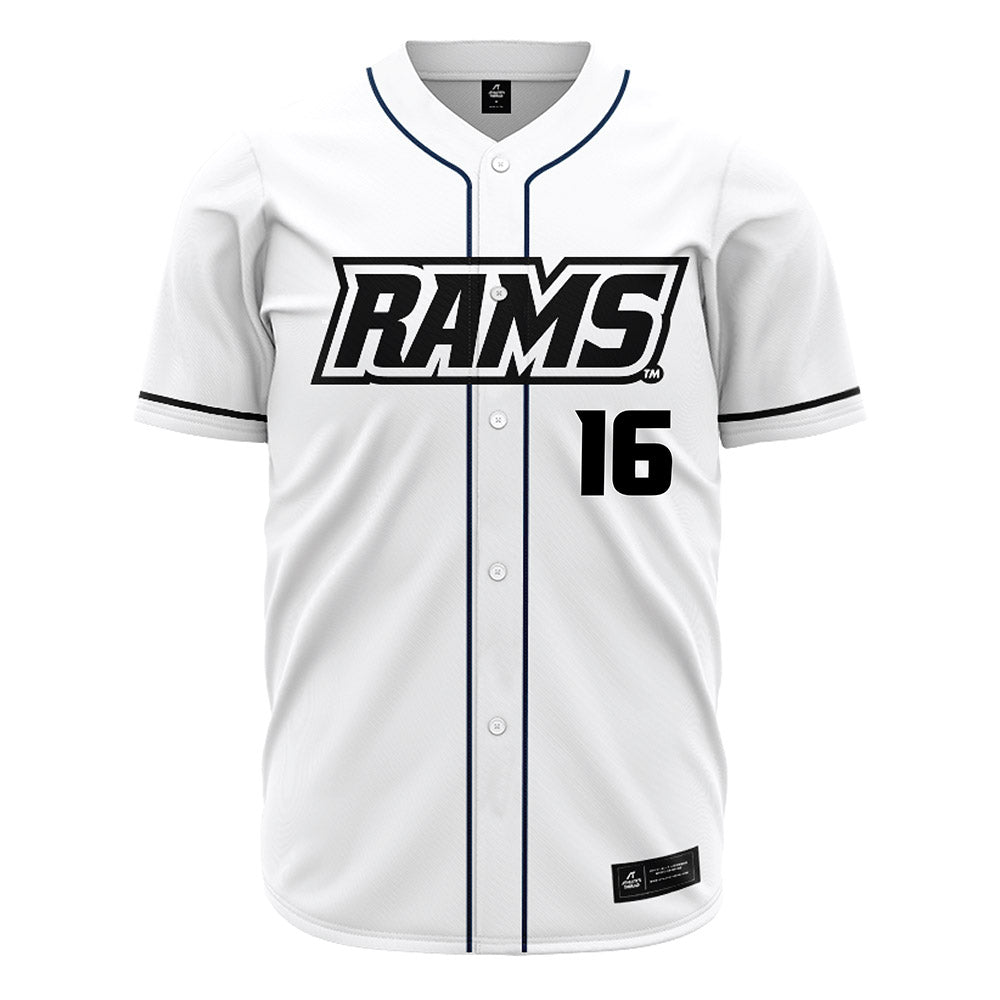VCU - NCAA Baseball : Zachary Kourous - White Jersey-0