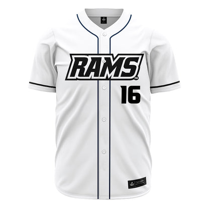 VCU - NCAA Baseball : Zachary Kourous - White Jersey-0