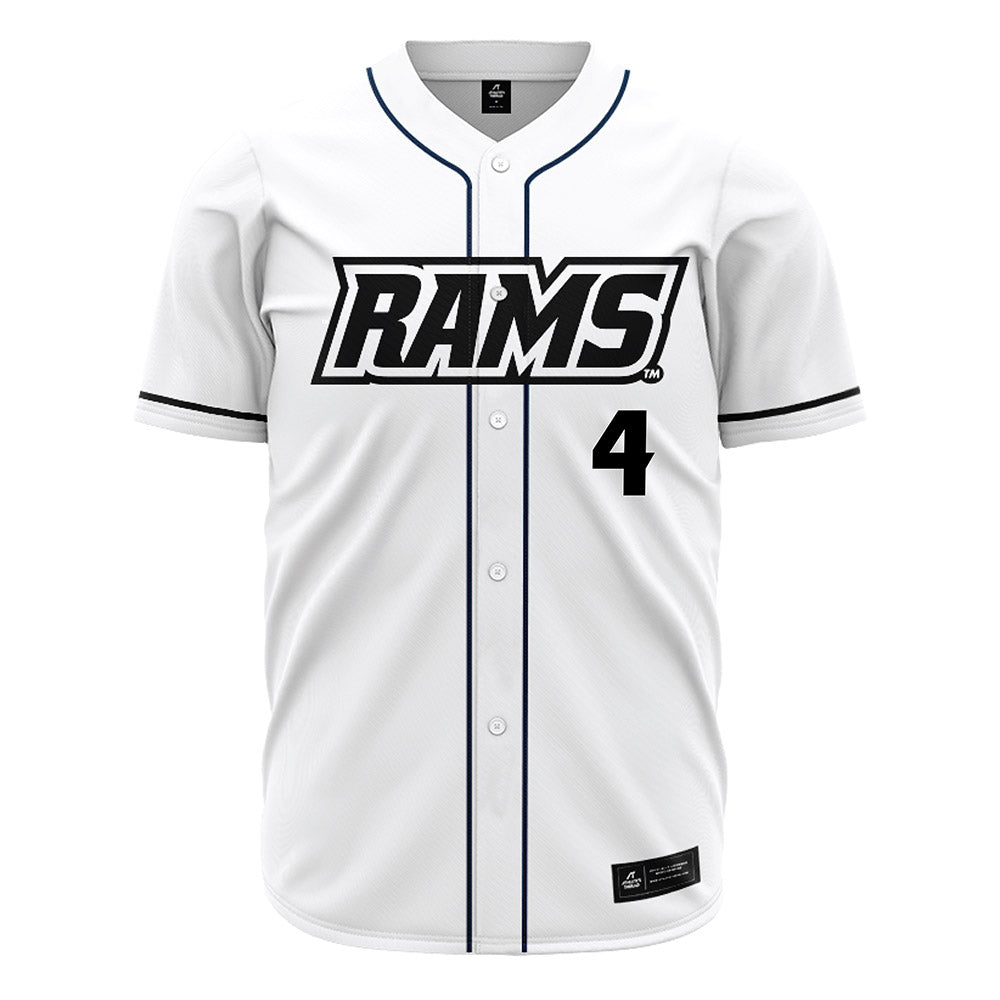 VCU - NCAA Baseball : Michael Malone - White Jersey-0
