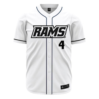 VCU - NCAA Baseball : Michael Malone - White Jersey-0