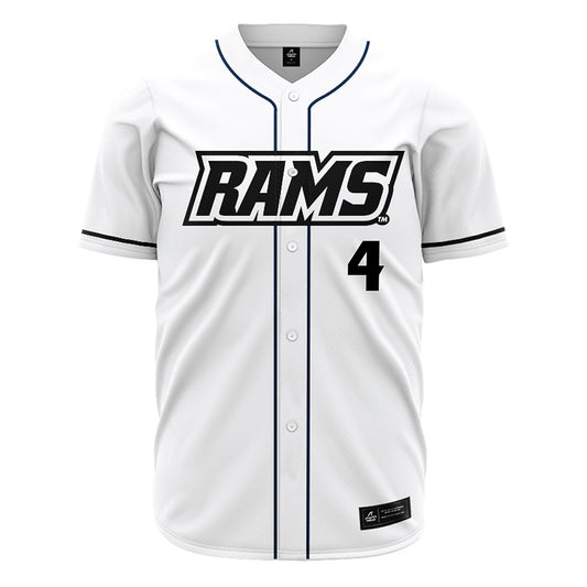 VCU - NCAA Baseball : Michael Malone - White Jersey-0