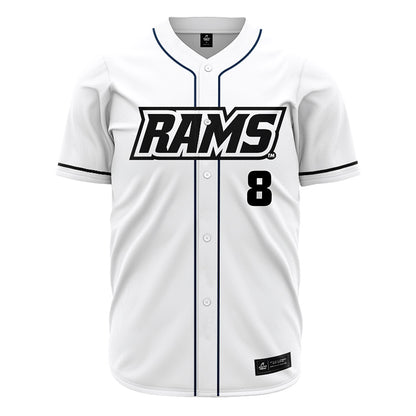 VCU - NCAA Baseball : Tristan Lange - White Jersey-0