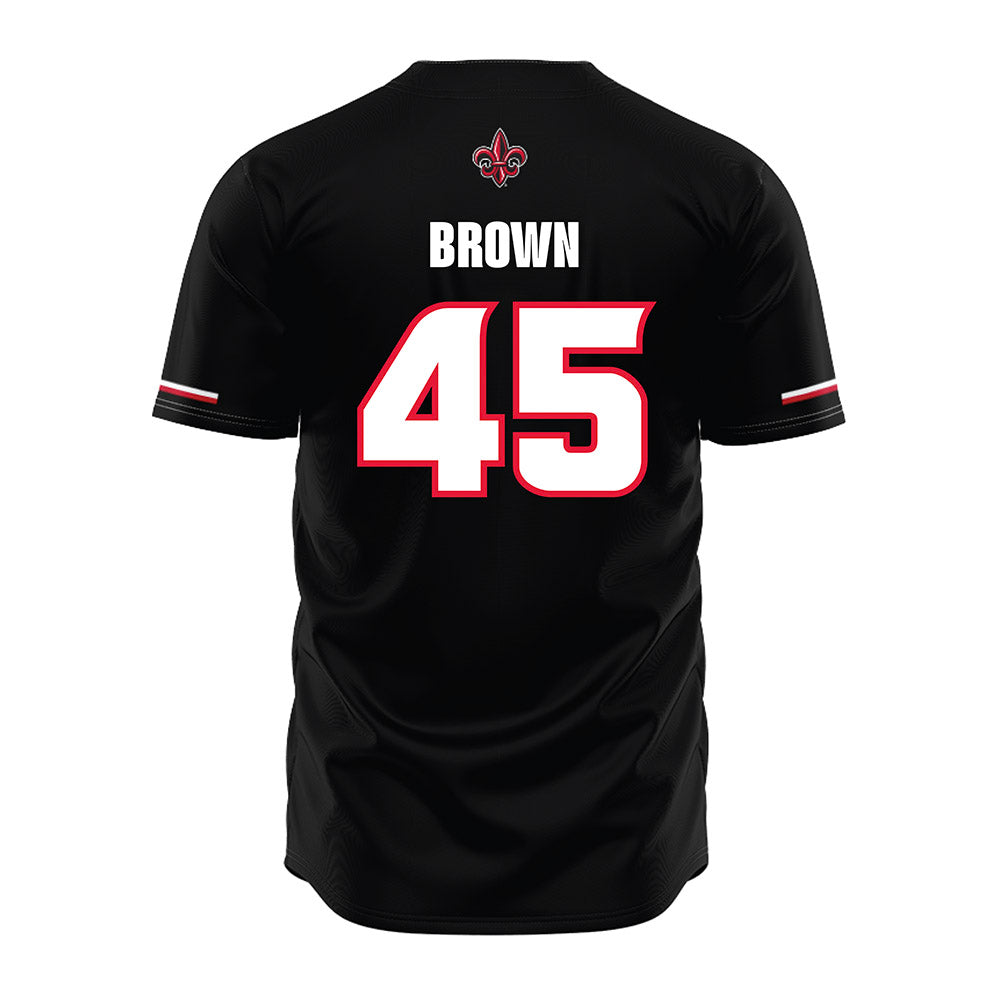 Louisiana - NCAA Baseball : Colt Brown - Black Jersey-1