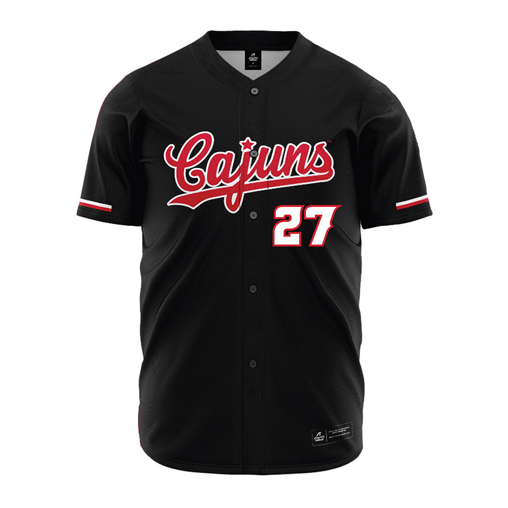 Louisiana - NCAA Baseball : Landon Victorian - Black Jersey-0