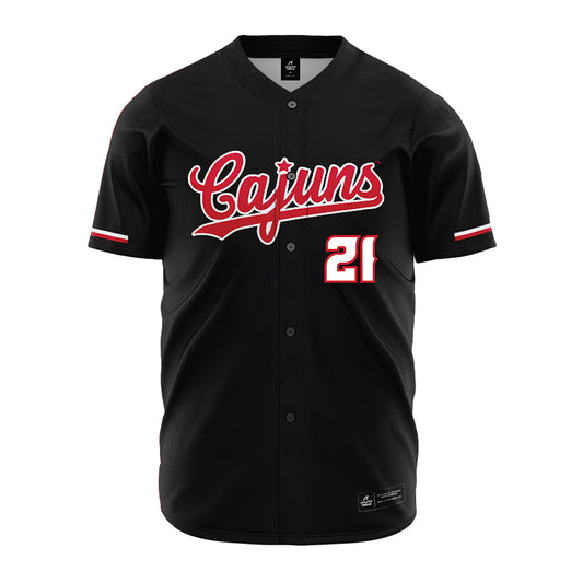 Louisiana - NCAA Baseball : Maddox Mandino - Black Jersey-0