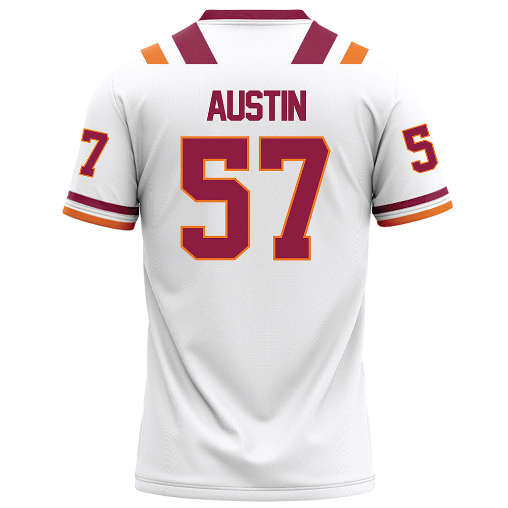 Virginia Tech - NCAA Football : Lucas Austin - White Football Jersey-1
