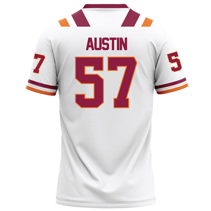 Virginia Tech - NCAA Football : Lucas Austin - White Football Jersey-1