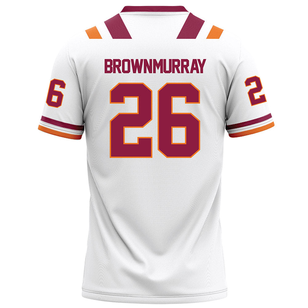 Virginia Tech - NCAA Football : Isaiah Brown-Murray - White Football Jersey-1