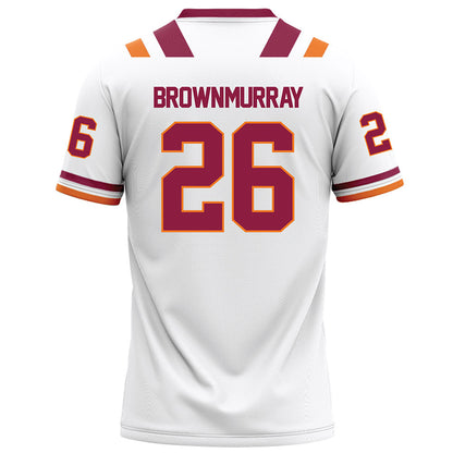 Virginia Tech - NCAA Football : Isaiah Brown-Murray - White Football Jersey-1