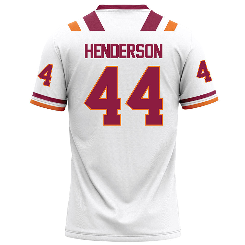 Virginia Tech - NCAA Football : Matt Henderson - White Football Jersey-1