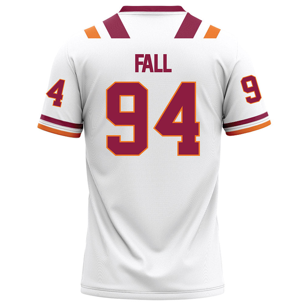 Virginia Tech - NCAA Football : Elhadj Fall - White Football Jersey-1