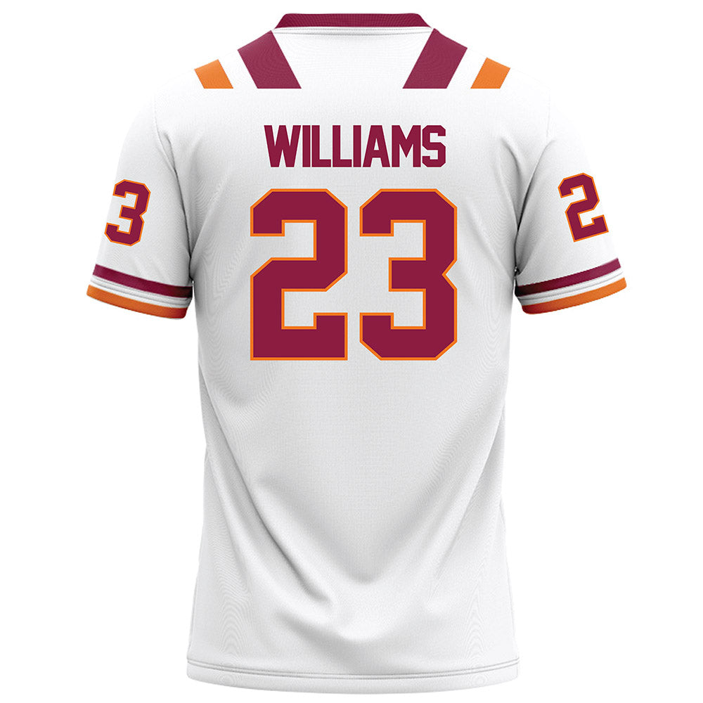 Virginia Tech - NCAA Football : Thomas Williams - White Football Jersey-1