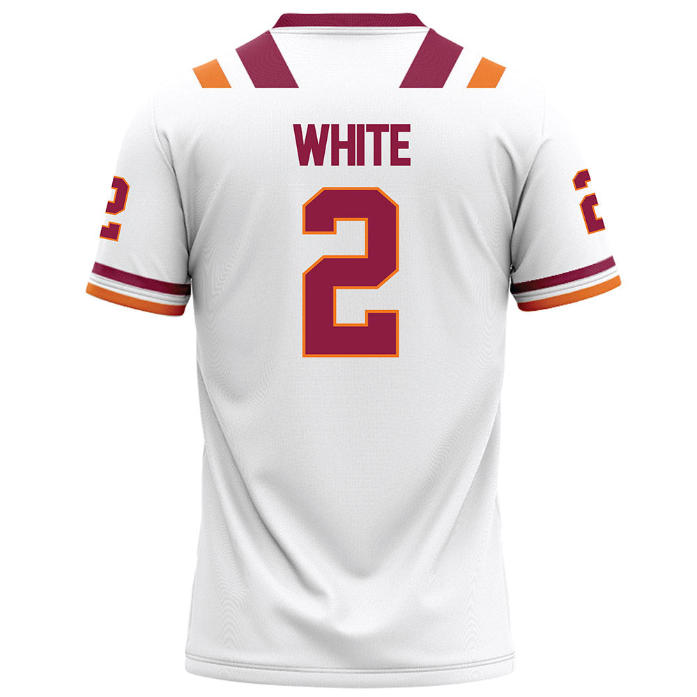Virginia Tech - NCAA Football : Jaquez White - White Football Jersey-1