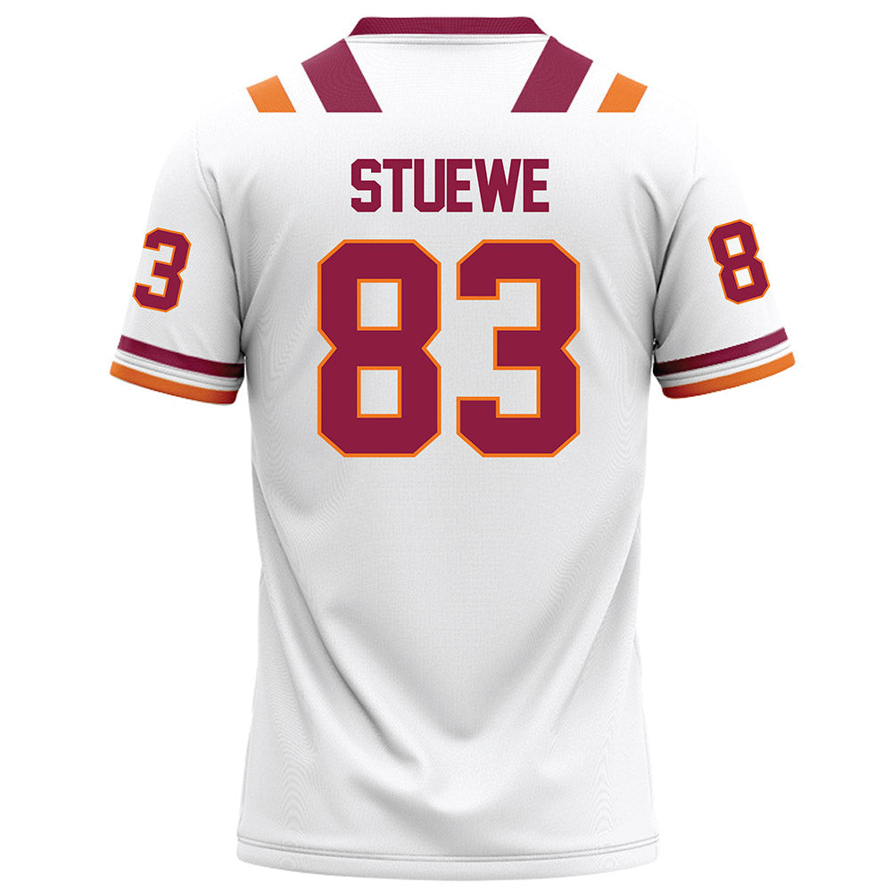 Virginia Tech - NCAA Football : Luke Stuewe - White Football Jersey-1