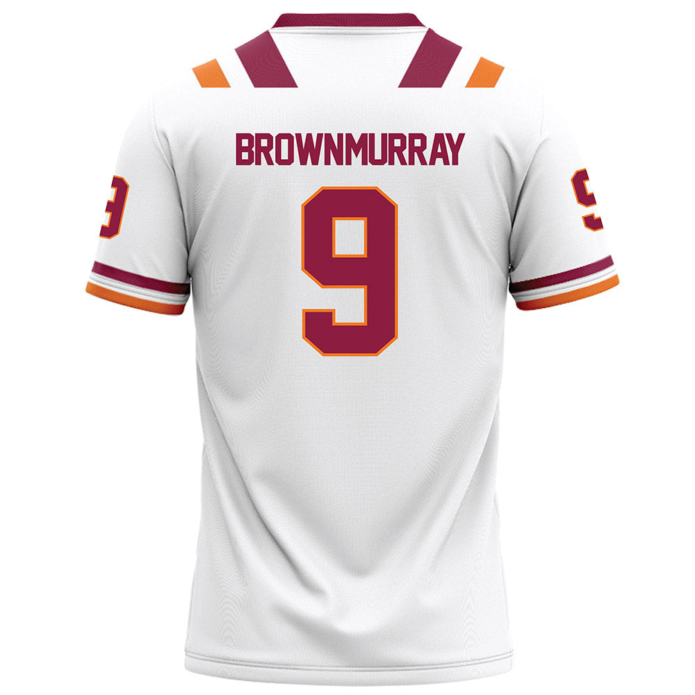 Virginia Tech - NCAA Football : Isaiah Brown-Murray - White Football Jersey-1