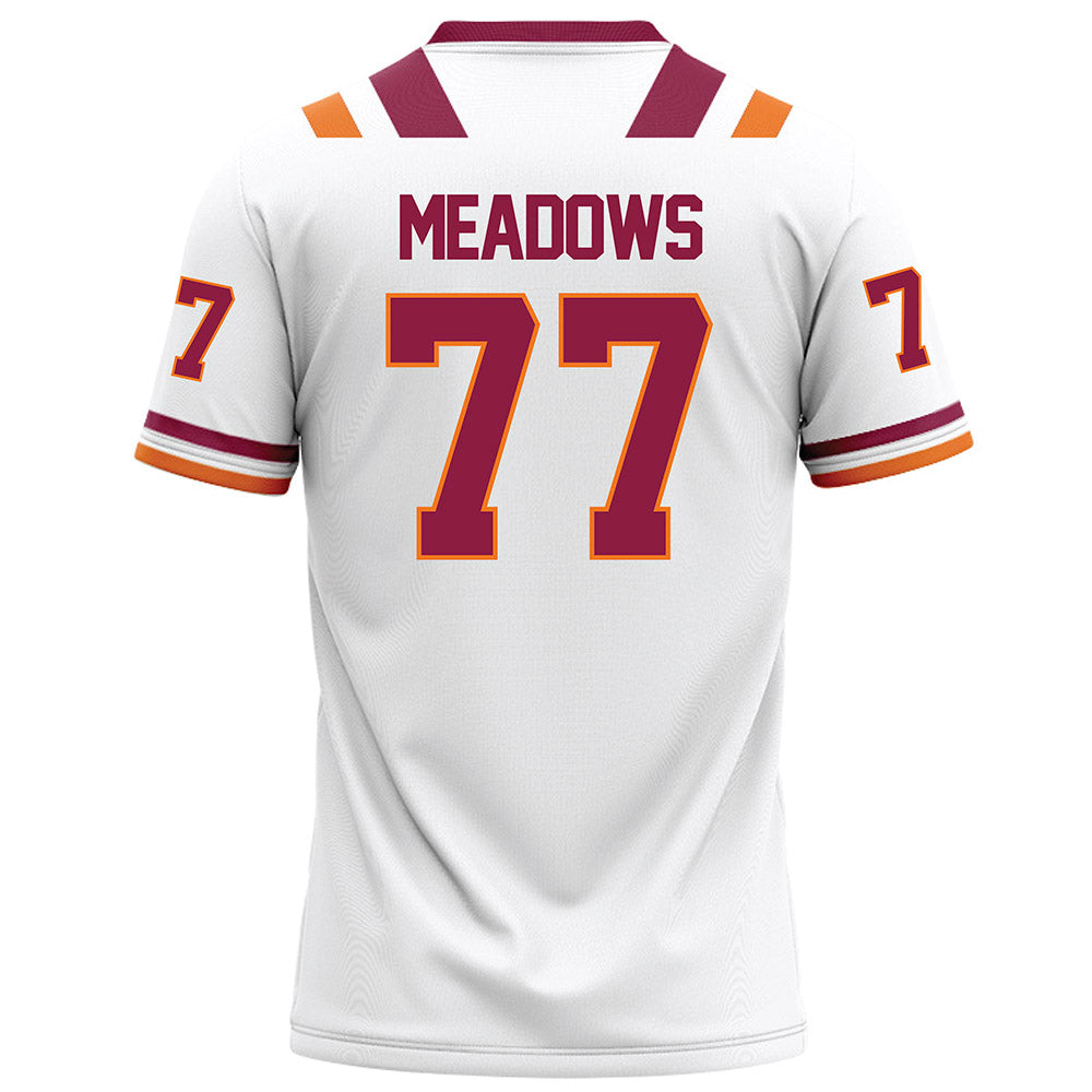 Virginia Tech - NCAA Football : Brody Meadows - White Football Jersey-1