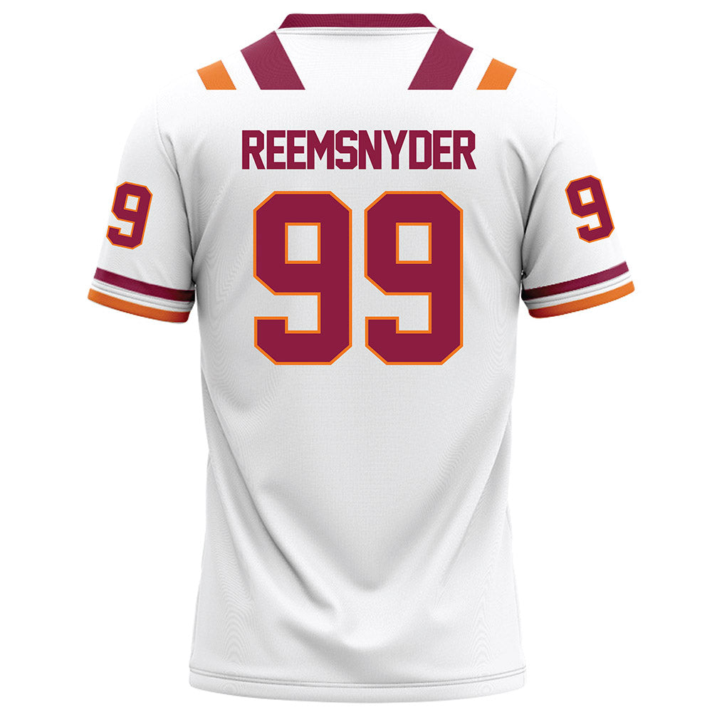 Virginia Tech - NCAA Football : Cole Reemsnyder - White Football Jersey-1