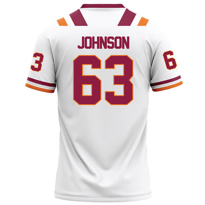 Virginia Tech - NCAA Football : Kamren Johnson - White Football Jersey-1