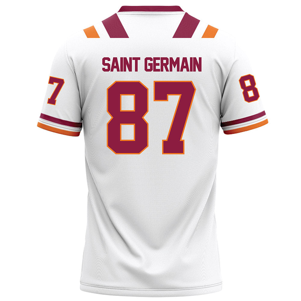 Virginia Tech - NCAA Football : Harrison Saint Germain - White Football Jersey-1