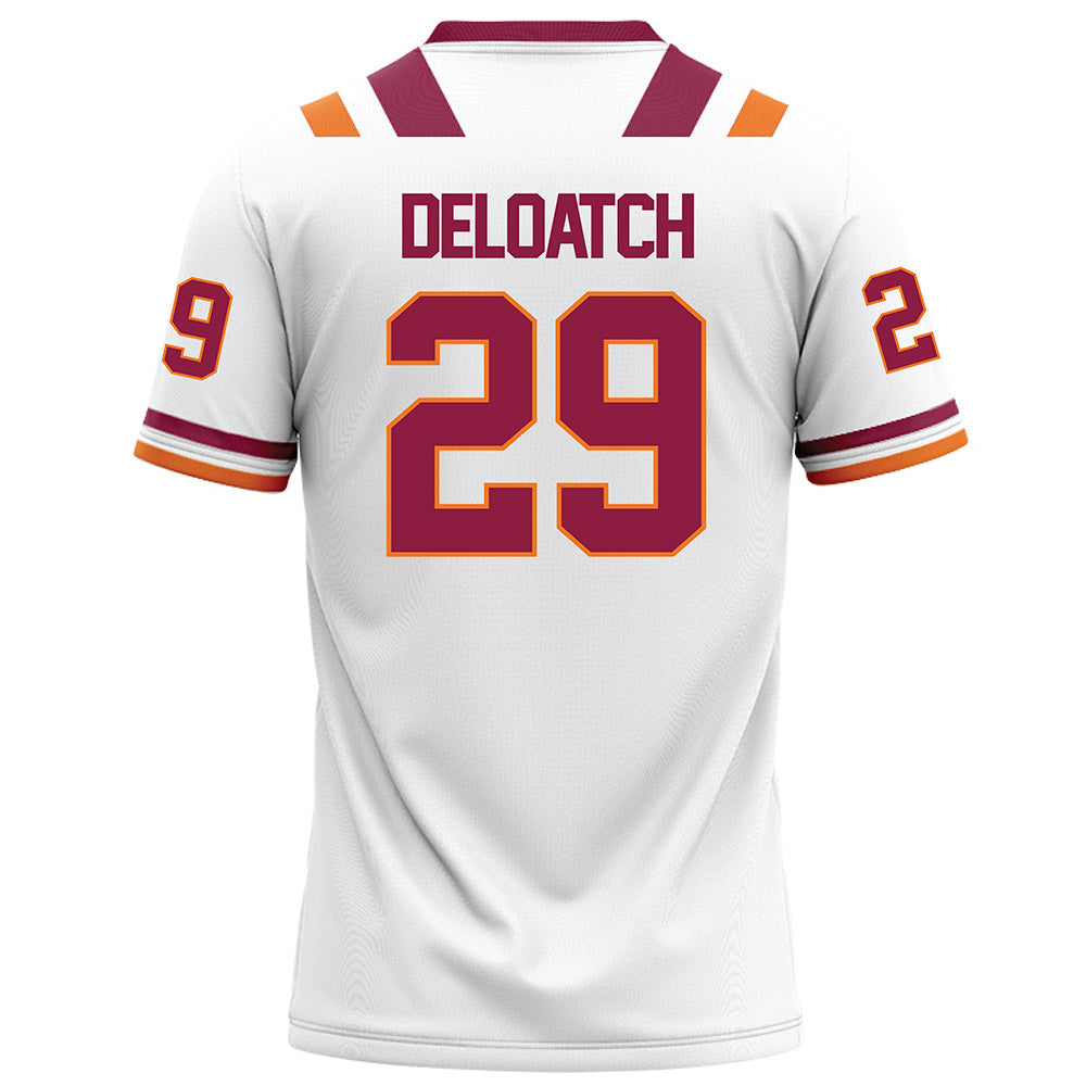 Virginia Tech - NCAA Football : Jahmari DeLoatch - White Football Jersey-1