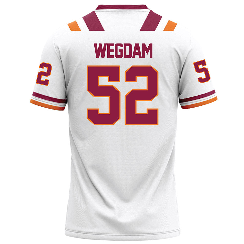 Virginia Tech - NCAA Football : Buddy Wegdam - White Football Jersey-1