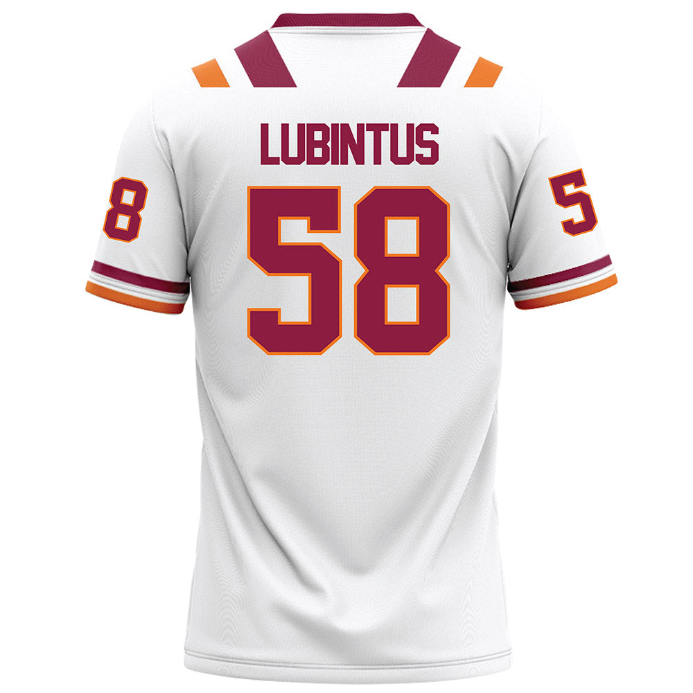 Virginia Tech - NCAA Football : Rose Lubintus - White Football Jersey-1