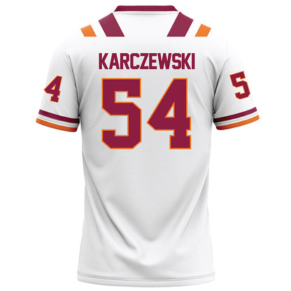 Virginia Tech - NCAA Football : Grant Karczewski - White Football Jersey-1