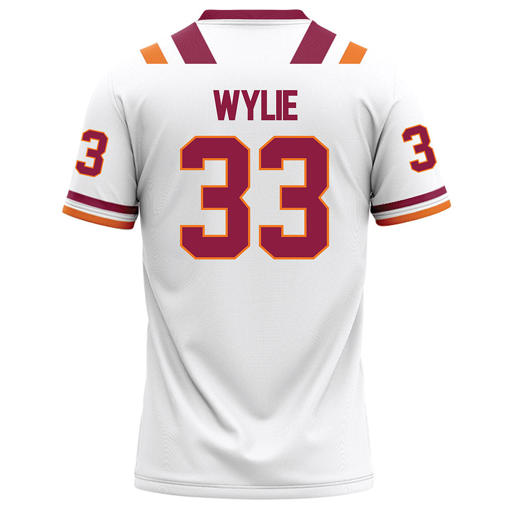 Virginia Tech - NCAA Football : Keon Wylie - White Football Jersey-1