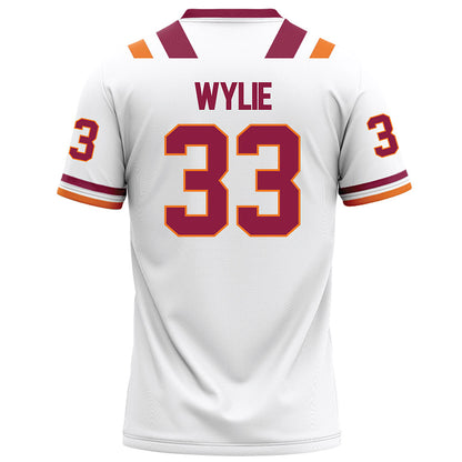 Virginia Tech - NCAA Football : Keon Wylie - White Football Jersey-1