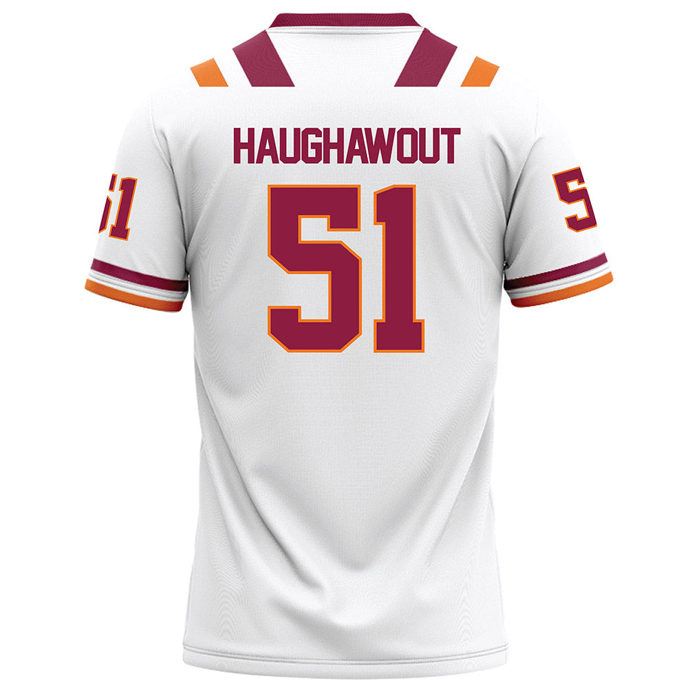Virginia Tech - NCAA Football : Elijah Haughawout - White Football Jersey-1