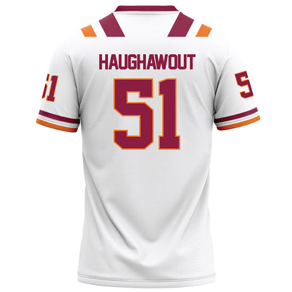 Virginia Tech - NCAA Football : Elijah Haughawout - White Football Jersey-1