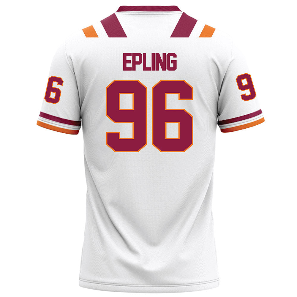 Virginia Tech - NCAA Football : Christian Epling - White Football Jersey-1