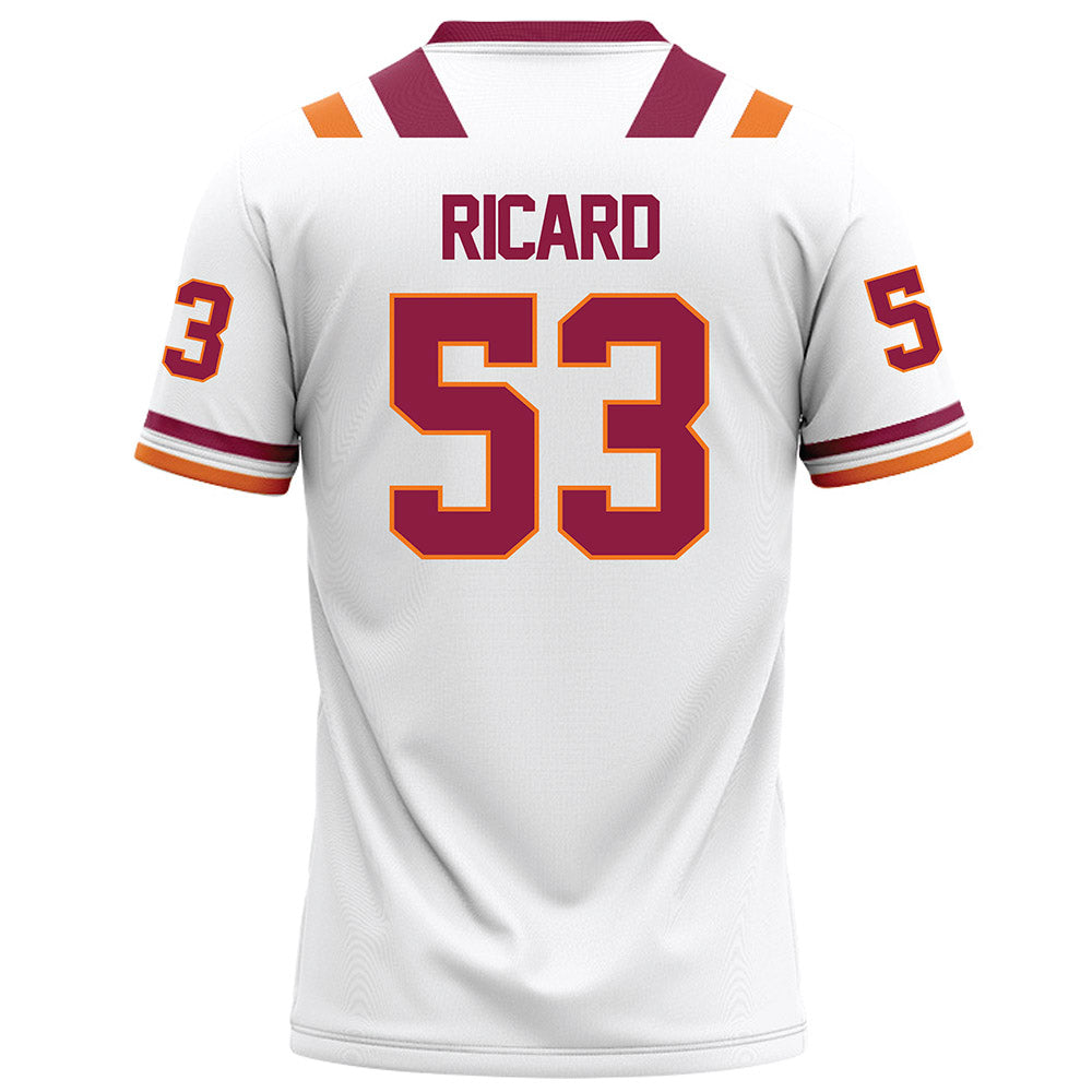 Virginia Tech - NCAA Football : Tommy Ricard - White Football Jersey-1