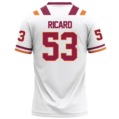 Virginia Tech - NCAA Football : Tommy Ricard - White Football Jersey-1