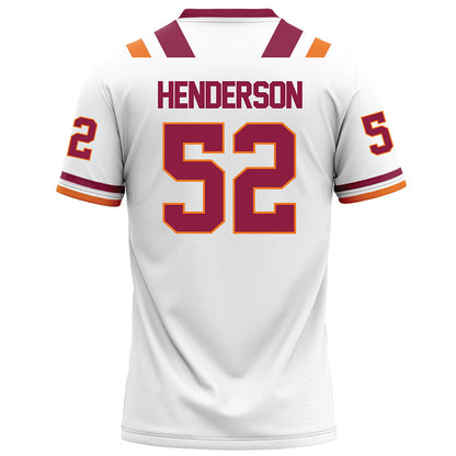 Virginia Tech - NCAA Football : Sherrod Henderson - White Football Jersey-1