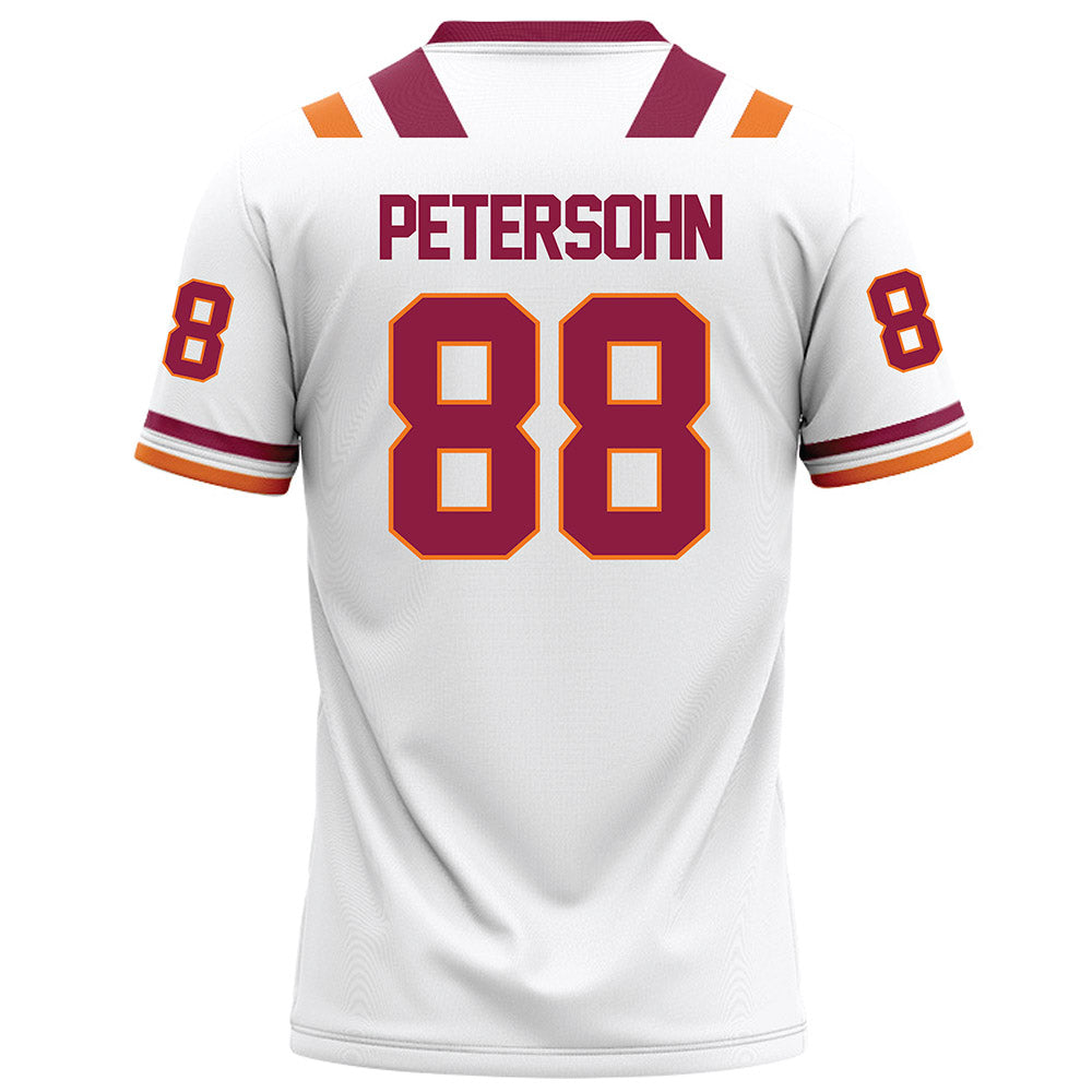 Virginia Tech - NCAA Football : Pierce Petersohn - White Football Jersey-1