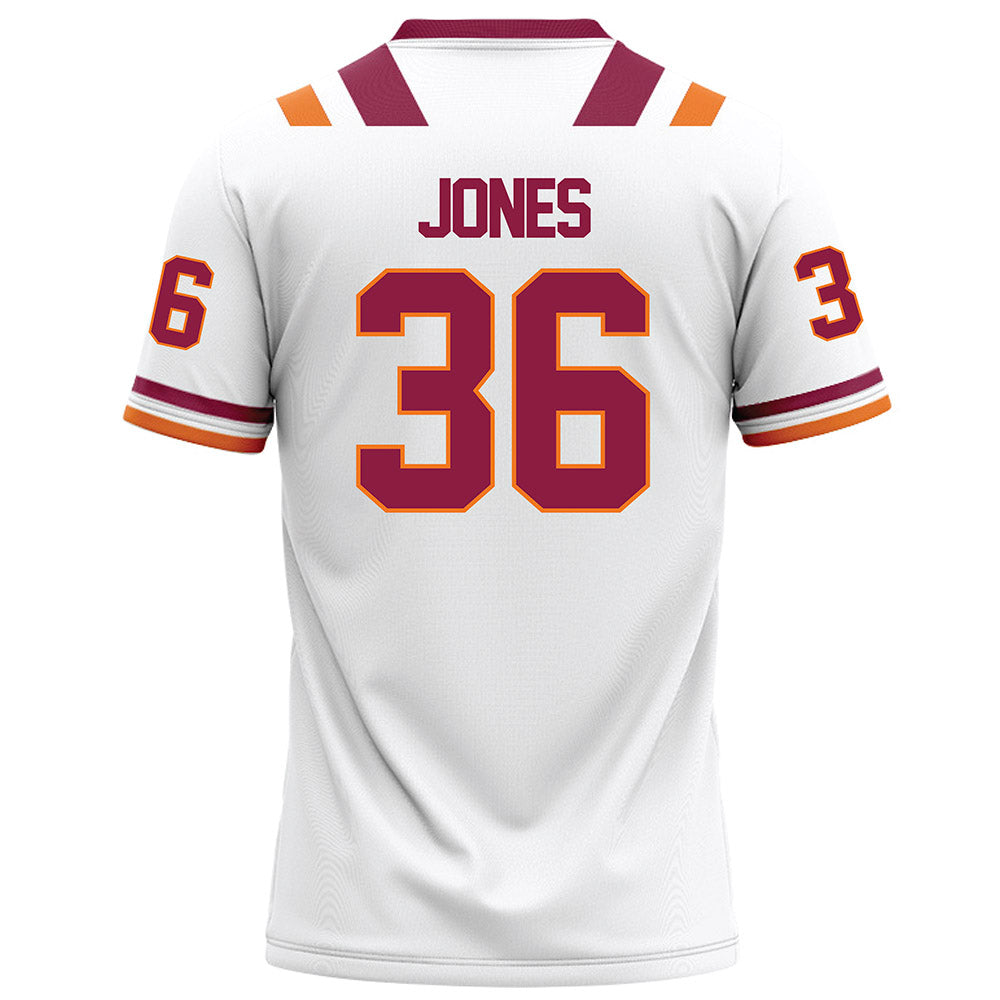 Virginia Tech - NCAA Football : Brody Jones - White Football Jersey-1